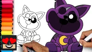 How To Draw Ruined CatNap | Poppy Playtime