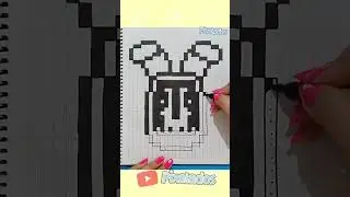 DIBUJO DE WITHERED BONNIE PIXEL ART - PIXELADOS