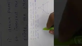 Basic Proportionality Theorem or Thale's Theorem Class 10th