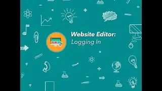 CMS (Website Editor) - Logging In