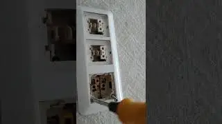 Снятие (демонтаж) блока розетка+выключатели.