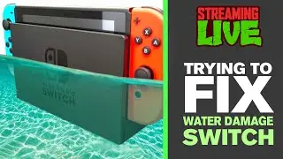 Trying to FIX Water Damage Nintendo Switch - LIVE STREAM