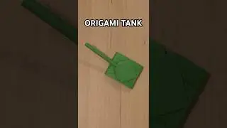 HOW TO MAKE PANZER ORIGAMI. MILITARY ORIGAMI #diy #paperart