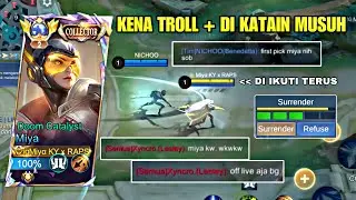 EPIC COMEBACK MENEGANGKAN | DI TROLL TIM SENDIRI + DI KATAIN MUSUH - TOP GLOBAL MIYA