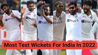 Most Test Wickets For India In 2022 🏏 Top 10 Batsman 🔥 