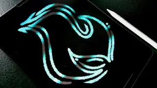Neon Glow Animation In Procreate 5.2 | Glowing Animation Tutorial | Satisfying Art |  Art With A.