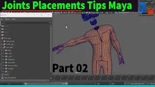 Create Joint In Maya | Joint Parent in maya | How To Create Frist Joint In Character | Part 02