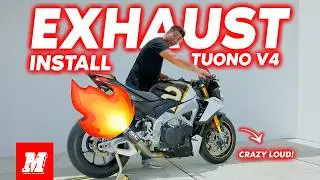 CRAZY LOUD SC Project Exhaust on Aprilia Tuono V4 1100