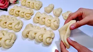 Необычные Сдобные Булочки! Шикарные Булочки к чаю/ Булочки с Начинкой/ Тесто, Сдоба,Булочки