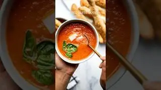 Tomato basil soup recipe #tomatosoup