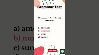Grammar Test Series| English Grammar #english #grammar #leanenglish #learn #language #yt #shorts