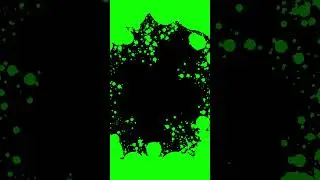 Green Paint Drops Screen Transition 