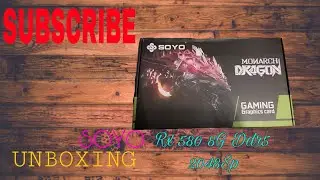 Soyo Rx 580 8gb ddr5 2048sp unboxing aliexpress