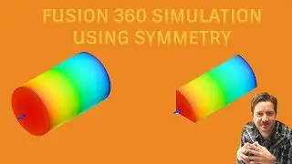 Fusion 360 Simulation Symmetry -  How To Mesh & Run Symmetric Designs