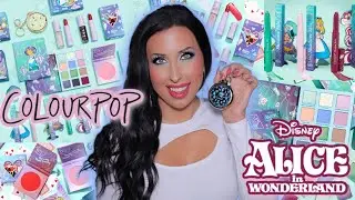 DISNEY ALICE IN WONDERLAND x COLOURPOP | Full Collection Swatches + Try On