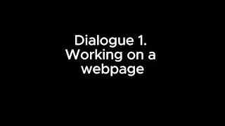 Internet : Dialogue 1. Working on a webpage (20)
