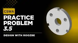 CSWA Practice Problem 3.5 Solution | SolidWorks Exam Guide