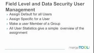 Field Level and Data Security User Management