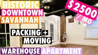 $2500 in Downtown Savannah | Empty Apartment Tour & Moving Vlog (w/Decor Photos, Tattoo Tour)