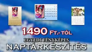 Fényképeidből készült asztali és fali naptárak A4-es és A3-as méretben is