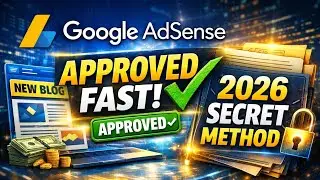 How To Get Google AdSense Approval in 2026 | New Blog Fast Approval Method(Step By Step)Full Guide 🔥
