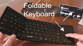 Samsers Foldable Bluetooth Keyboard with Touchpad !  ( Review & Instructions)