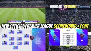 📺🔥 New Official Premier League Scoreboard + Font | PES 2021 & Football Life 2026 ⚽✨