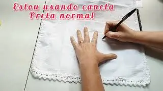 Como passar risco para o pano de prato