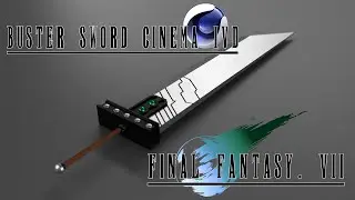 Final Fantasy VII Buster Sword (Cinema 4D Speed Modeling)