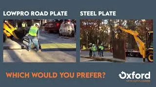 LowPro Road Plate v Steel Plate - Oxford Plastics