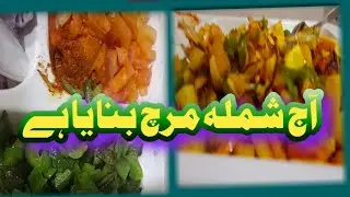 آج شملہ مرچ بنایا ہے