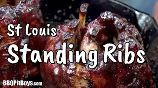 King of the BBQ, smoked Standing Spare Ribs