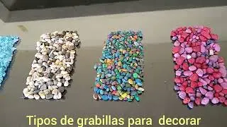 DECORACIONES gravilla de color para pecera