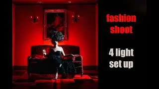 4 Light Set Up- Fashion Photo Shoot for Dramatic Results
