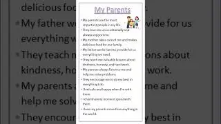 Essay on My Parents 