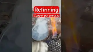 Retinning copper pot process 