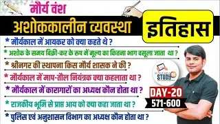 20. अशोककालीन व्यवस्था  | Ashokkaaleen Vyavastha | By Nitin Sir | History By Nitin Sir