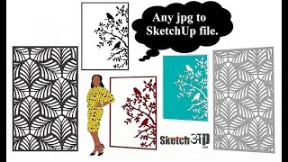 How to make jali Design in SketchUp | SketchUp jali |