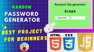 How To build  Password Generator project  for Beginners | Learn HTML, CSS & JavaScript