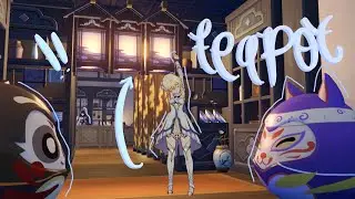 [part 2] a tour of my teahouse! - genshin impact serenitea pot 🫖 tour | inazuman courtyard 🌸