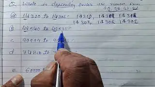 Write in descending order the number from