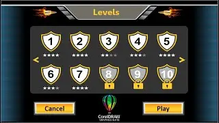 Game Interface Design in CorelDraw | Part 4 | Game UI Design | KH Graphics