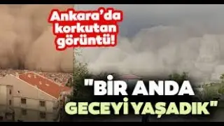 HER YER KUM ILE KAPLANDI !!!  POLATLI'DA KUM FIRTINASI
