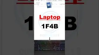 LAPTOP logo shortcut key ms word #computer #shorts