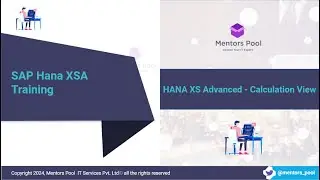 SAP HANA XS Advanced Training | HANA XSA Training | Native Hana Development Training - Mentors Pool