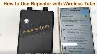 How to use the repeater to connect more wireless led tube together and do long distance transmission