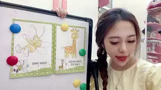 Today the teacher will teach you to color the hard-working bee.