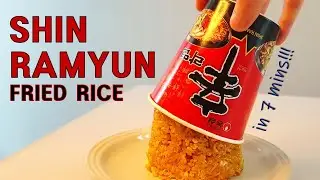 Shin Ramyun Fried Rice(Korean cup noodles fried rice, 신라면 볶음밥)