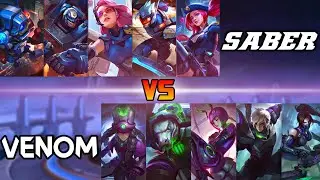 MOBILE LEGENDS S.A.B.E.R VS V.E.N.O.M | MOBILE LEGENDS SABER VS VENOM 1V1 FIGHT