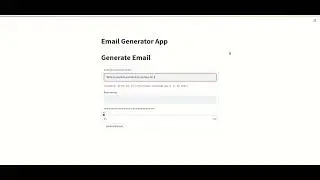 Email Generator using GPT3 and openAI | Automatic Email Generator | openAI | GPT3 | Streamlit |